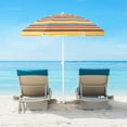 thumbnail image 2 of Gymax 6.5 FT Patio Portable Beach Adjustable Umbrella, 2 of 9