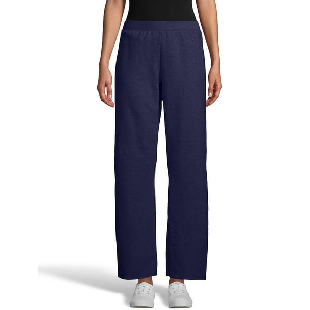 Hanes ComfortSoft EcoSmart Women's Open Bottom Leg Fleece Sweatpants -  Walmart.com