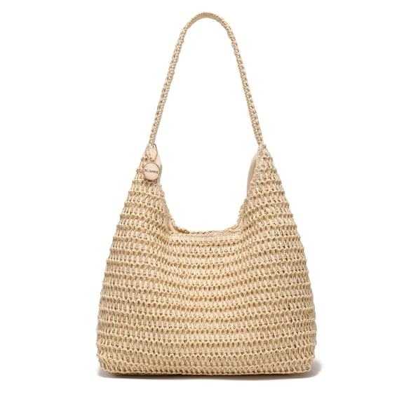Straw Bags for Women, Large Woven Tote Bag, Summer Beach Shoulder Bag, Hobo Handbag for Vacation, Travel Casual Purse