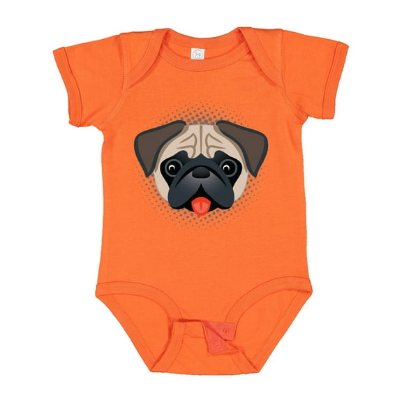 Inktastic Cute Pug Puppy Dog Boys or Girls Baby Bodysuit