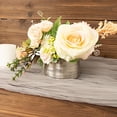thumbnail image 6 of BalsaCircle 4 Metallic Silver 3 in Round Ceramic Succulent Planters Flower Plant Pots Party Events Decorations, 6 of 8