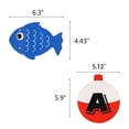 thumbnail image 2 of Fishing Themed Party Decoration Happy Birthday Banner Cartoon Pull Flag Letter Paper Flag for Baby Shower 1st Birthday Supplies, 2 of 5