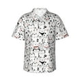 thumbnail image 2 of Picia Cute Cat Gentle Cotton Regular Fit Short Sleeve Casual Hawaiian Shirt for Men-Medium, 2 of 9
