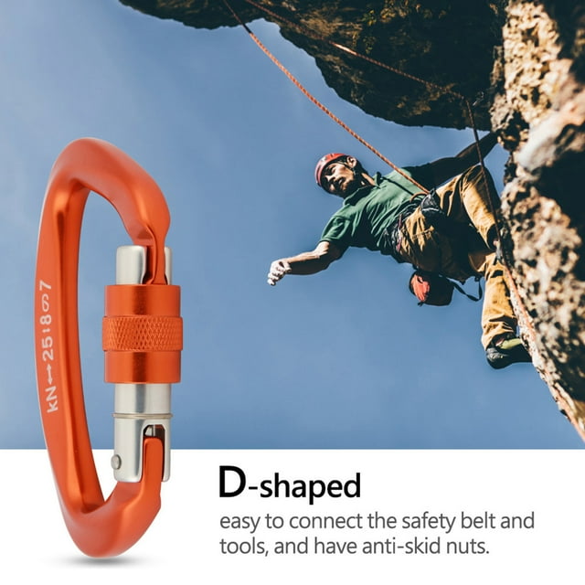 Rock Climbing Lock,XINDA D Shape Safety Dshaped Lock Climbing Lock Power Packed Performance