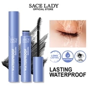 SACE LADY Black Mascara Waterproof Volume Lengthening Smudge-proof Eyelashes Eye Makeup 6g