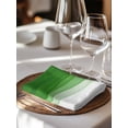 thumbnail image 6 of Ombre Green Waves Cloth Napkins Set of 6 Reusable Dinner Napkins, Abstract Art Gradient Modern Cocktail Napkin Washable Table Napkins for Wedding/Holiday Party/Baby Shower 20"x20", 6 of 7