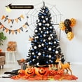 thumbnail image 2 of Patiojoy 7.5Ft Artificial Christmas Tree Hinged Spruce Full Tree with Metal Stand Black, 2 of 10