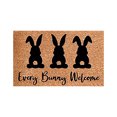 thumbnail image 1 of Tapis d'Entrée Lapin de Pâques pour Porte d'Entrée, Tapis Intérieur Extérieur, Décorations des Fêtes, 1 of 8