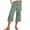 Mint Green, variant on Women's Loose Fit High Waist Ankle Pants with Pockets Breathable Mint Green XXL