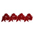 thumbnail image 1 of Altotux 3,5 Po Rouge, Bleu Royal, Bourgogne, Vert Broderie Perlée Bordure en Dentelle (Rouge), 1 of 3