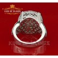 thumbnail image 6 of King of Bling's 925 White Silver Round 5.60ct Cubic Zirconia Adjustable Ring SZ From 9 to 11, 6 of 11