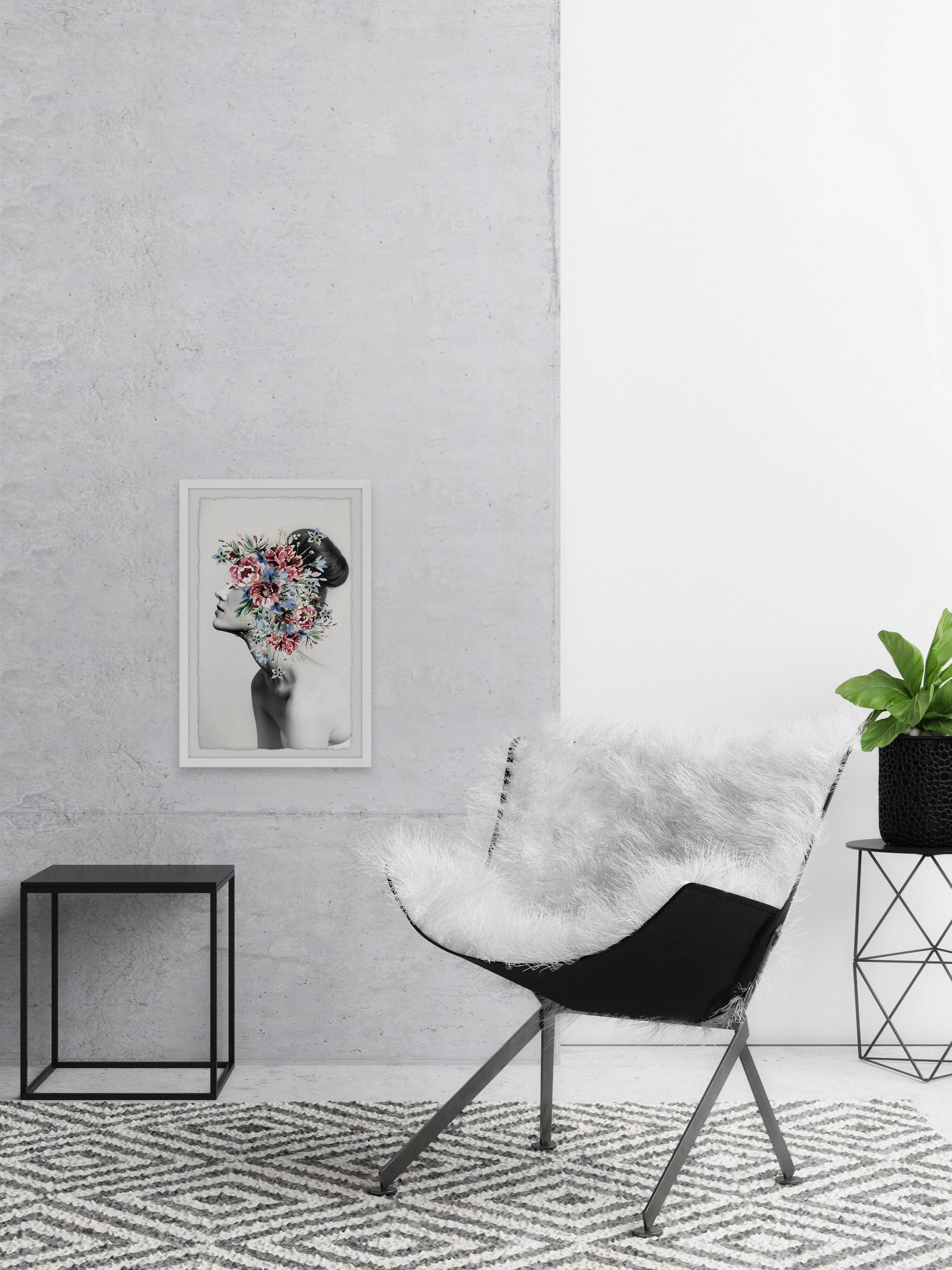 Marmont Hill Floral Thoughts Framed Wall Art, 36" x 24"
