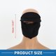 thumbnail image 4 of Ofertas Únicas Cubierta de Cuello de Diseño de Visera de Máscara Facial Completa de 5.51" Protección Solar UV Negra, 4 of 6