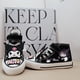 thumbnail image 3 of Zapatos de lona negros para niña, zapatillas altas de tela con melodía fresca para primavera y otoño, zapatillas de deporte para mujer a la moda 2024, 3 of 4