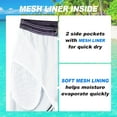 thumbnail image 4 of Mens Swim Trunks Quick Dry Board Shorts with Mesh Lining, Breathable Fit Hawaii Beach Shorts Swimwear Bathing Suits, 4 of 5