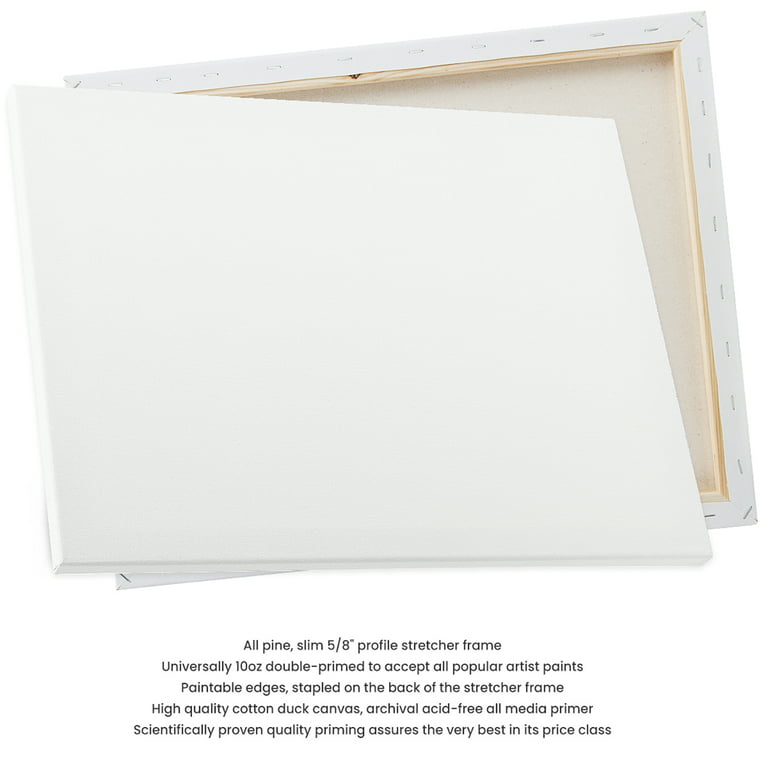 WholesaleArtsFrames-com 4x4 White Professional Artist Quality Acid