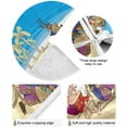 thumbnail image 2 of FMSHPON Christmas SantaReindeer On The Beach Xmas Christmas Tree Skirt Stand Mat for Holiday Party Decoration Indoor Outdoor 36 inches, 2 of 6