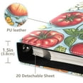 thumbnail image 3 of FORMRS 3 Ring Photo Album 4"x6" Self Adhesive Large Capacity PU Leather Cover, Floral Tomatoes, 3 of 8