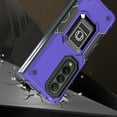 thumbnail image 2 of For Samsung Galaxy Z Fold 4 OPTIMUM Magnetic Ring Stand Hybrid Case Cover - Dark Purple, 2 of 4