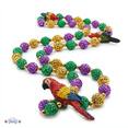 thumbnail image 2 of PMU Mardi Gras Beads - Multicolor Parrot 42 Inches Wearable Hawaiian Luau Party Costume and Accessory (3/pkg)Pkg/1, 2 of 7