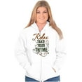 thumbnail image 3 of Relax Take Your Thyme Home Gardening's Zip Hoodie Sweatshirt Women Brisco Brands S, 3 of 6