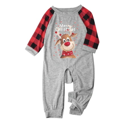 

AnuirheiH Parent-child Pjs Outfit Baby Printed Family Matching Pajamas Crawl 4$ off 2nd item