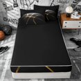thumbnail image 4 of Erosebridal Glossy Basketball Zipper Twin Comforter Sets with Fitted Sheet and 2 Pillowcases for Boys Men, Modern Spaort Lover Zipper Bedding Set, Black Gold, Black Reversible, 4pcs, 4 of 7