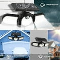 thumbnail image 3 of Solar Flood Lights Outdoor, Motion Activated Security Lights, 15W 400LM High Brightness,3 Adjustable Heads 270° Wide Lighting Angle, IP65 Waterproof, Wireless Landscape Spotlights  for Yard Garage,2PC, 3 of 12