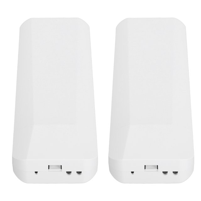 2 Pack Pont Sans Fil, Pont Extérieur 5.8G 3KM 2 Ports LAN RJ45 Pont WiFi Ethernet avec Antenne 14dBi High Gain, IEEE802.11a, N, Ac Point à Point WiFi Pont IP65 Étanche