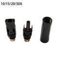 thumbnail image 6 of Fancy Compatible With Solar Panel 30A Inline Fuse Connector Black Black, 6 of 8