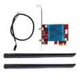 thumbnail image 1 of 1 Set Computer PCIE WiFi Card PCIe 1X to M.2 NGFF E-key Wireless Adapter, 1 of 9