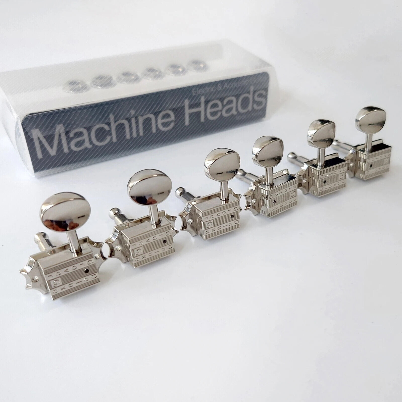 3L 3R Guitar Tuners 1 Set Deluxe Guitar Machine Heads Tuners Chrome