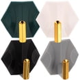 thumbnail image 4 of Shisuyan Adhesive Wall Hooks Abs Material 4Pcs Round Surface, 4 of 8