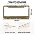 thumbnail image 7 of Aluminum License Plate Frame 2 Pack Car Exterior Accessory Car Tag Holder for Front Rear Plates Cars Decor Chickens with Wildflowers and Grasses, 7 of 7