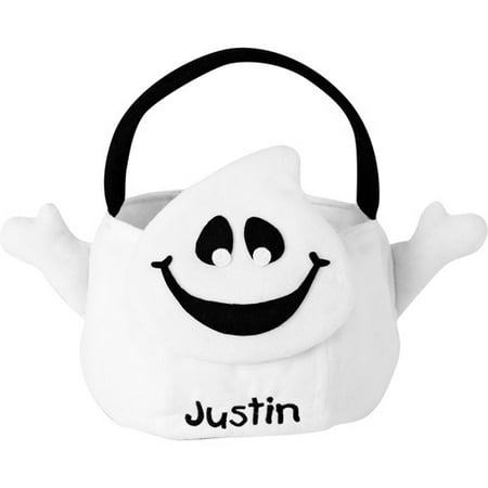 Personalized Plush Halloween Trick or Treat Bag, Ghost