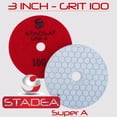 thumbnail image 4 of Stadea PPD157K Dry Granite Sanding Pads 3" - Concrete Stone Glass Diamond Polishing Grit 400, 4 of 7