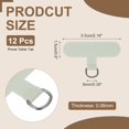 thumbnail image 2 of 12pcs Phone Tether Tab, Universal Phone Lanyard Patch T Shape Cell Phones Strap Replacement Part for Most Smartphone Cases, Grey, 2 of 6