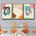 thumbnail image 3 of IDEA4WALL 3 Piece Framed Canvas Wall Art for Living Room, Bedroom Mattis and Brutalist Canvas Prints for Modern Home Decoration Ready to Hang, 3 of 5