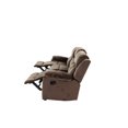 thumbnail image 6 of Modern Metal Reclining In Chocolate Suede With Extra Padding For Living Space Contemporary Recliner & Frame Comfort, 6 of 6