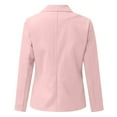 thumbnail image 4 of BRDFRL Women's Lined Blazers Business Casual Long Sleeve Blazer Open Front Lightweight Suit Jacket for Work Pink 3XL, 4 of 5