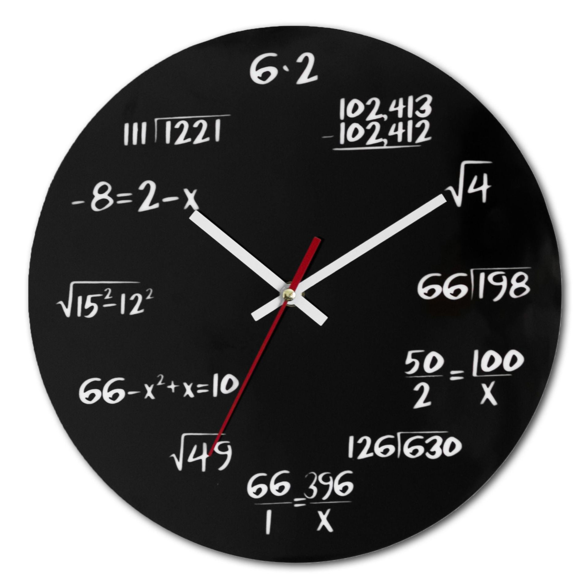 Creative Math Clock Mathematics Formula Wall Clock Silent Home Office Decoration 