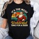 thumbnail image 1 of Camiseta de Mujer 100% Algodón Navidad Santa Cerveza Vintage - Regalo Divertido, 1 of 7