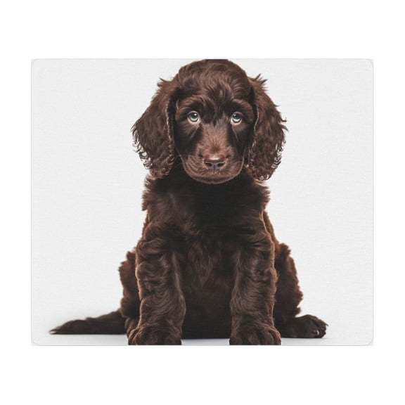 DistinctInk Mouse Pad - 1/4" Foam Rubber - Irish Water Spaniel Puppy