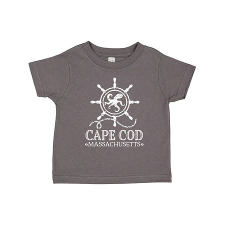 

Inktastic Cape Cod Massachusetts Nautical Gift Toddler Boy or Toddler Girl T-Shirt