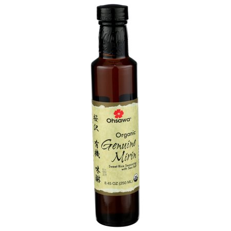 Ohsawa Genuine Mirin  Organic Sweet Rice Seasoning Wine for Traditional Japanese Cuisine  Aged over 9 Months for Umami Flavor –Traditionally Handcrafted  Non-GMO  Gluten Free - 8.45 oz Pack of 6