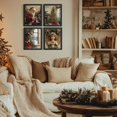 thumbnail image 4 of Hieng Vintage Christmas Wall Decor,Trendy Christmas Retro Posters for Room, Santa Snowman Deer Nutcracker Xmas Wall Art Prints for Living Room Kitchen Bedroom Office Set of 4 Unframed, 4 of 6