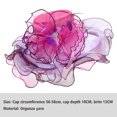 thumbnail image 2 of Cheers.US Women Kentcky Derby Church Hat Organza Flower Wedding Tea Party Fascinator Hat Wide Brim Sun Hat, 2 of 3