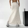 thumbnail image 4 of Womens Floral Chiffon Maxi Skirt 2026 Summer High Waisted Flared Elegant Long Skirts for Women, 4 of 6