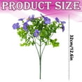 thumbnail image 3 of 1Pcs Purple Realistic Artificial Pansy Bouquet - 12.6in Fake Flowers Realistic, Artificial Flowers Floral, For Home Decor & Garden Flower Bed/Fence Decoration Prop, 3 of 5
