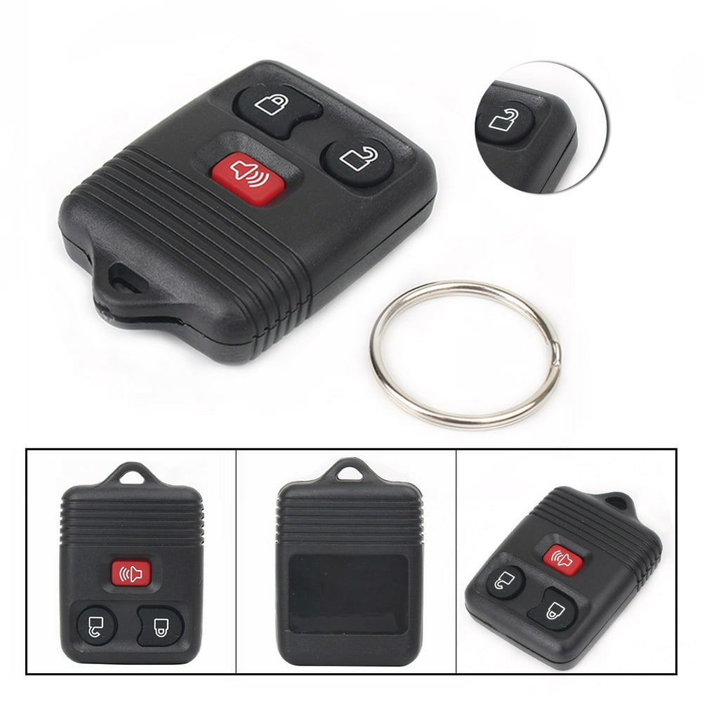 GZYF 1PC Car Remote Keyless Entry Key Fob W/ Batteries For